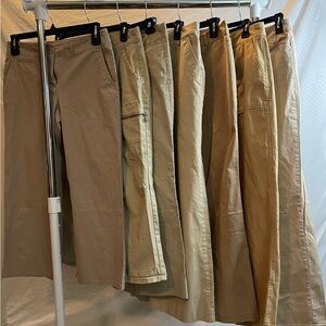 Assorted Tan and Beige Pants Collection